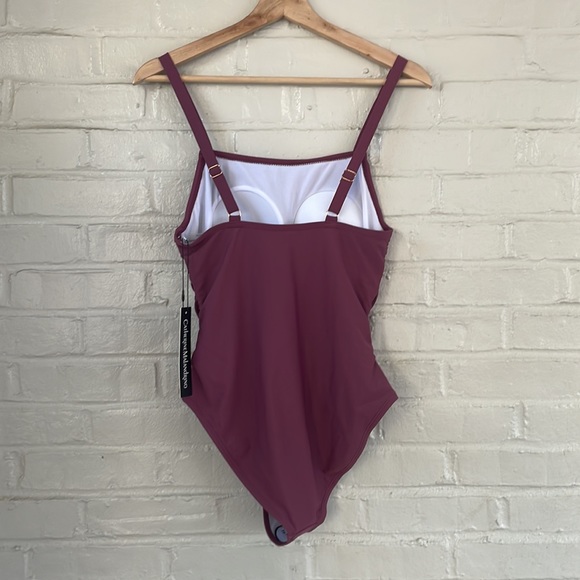 Catherine Malandrino Women’s Plum One Piece Bathing Suit - Picture 6 of 7